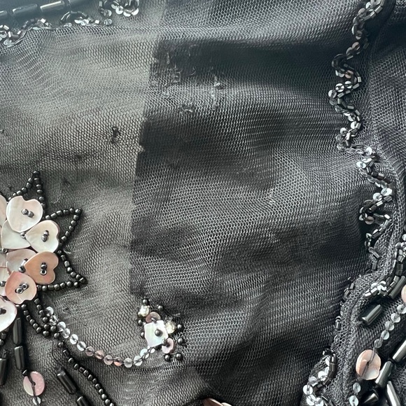 Anna Sui jacket size 4 sequin shawl coverup - Picture 8 of 9